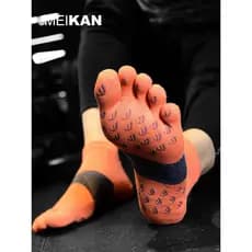 MEIKAN MEIKAN Caminhadas Meias Homens Mulheres Respirável Maratona Correndo Meias Antibacterianas Yoga Meias Esportes Me