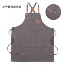 Avental de lona de algodão grosso café leite loja de chá avental cozinha doméstica roupas de jardinagem avental simples