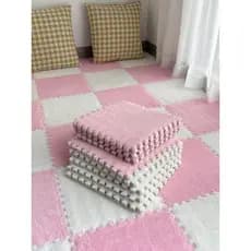 Tapete de costura de pelúcia quarto 2026 novo estilo quarto tapete completo sala estar varanda Bay janela tapete montado