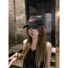 Bloggers influenciadores recomendam novo estilo boné de beisebol feminino primavera verão Extra aprofundar aba larga bon