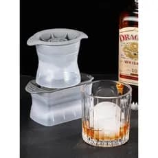 Molde de gelo de Silicone redondo quadrado uísque grande bola de gelo molde bartender criativo Cocktail longo cubo de ge