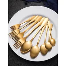Talheres de comida ocidental aço inoxidável pequeno garfo colher doméstica alça longa colher garfo frutas bonito criança