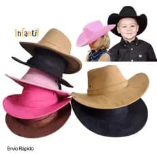 Chapéu Ana Castela Infantil Cowboy Rodeio Menina Menino Festa Junina