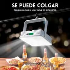 Refletor Solar LED Recarregável Iluminação de emergência Acampamento ao ar livre Luz Portátil