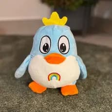 Pinguim de Pelúcia Redondo Fofo de 20cm – Cor Bolota, Macio, Adequado para Presentes e Decoração Infantil 2EK2