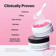 COSRX COSRX Peptide Collagen Hydrogel Eye Patch 60 Peças Reduz Inchaço e Olheiras 10 Minutos Hidrata a Área dos Olhos