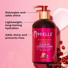 Condicionador de Mel de Romã MielleOrganics (para Cabelos Cacheados) - Condicionador hidratante e desembaraçante e produ