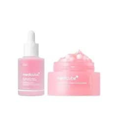 medicube PDRN Fresh Prep & Capsule Glow Duo: Sérum Ultra-Leve de PDRN de Salmão e Creme em Cápsula Rosa |   Preparação p