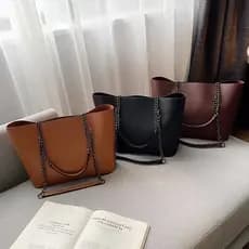 Bolsa feminina 2025 moda feminina bolsa de ombro bolsa grande Cross-body bolsa macia sacola feminina20260711