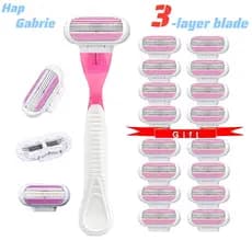 Lâmina de Barbear Portátil para Mulheres – Compatível com Lâminas Gillette Venus |     Depilador Manual para Pernas ZUI8