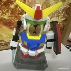 Conjunto Capibara Qiaoda Mecha Capybara, Figura Mecha Impressa em 3D, Brinquedo Decorativo, Em Estoque, Entrega Direta Y