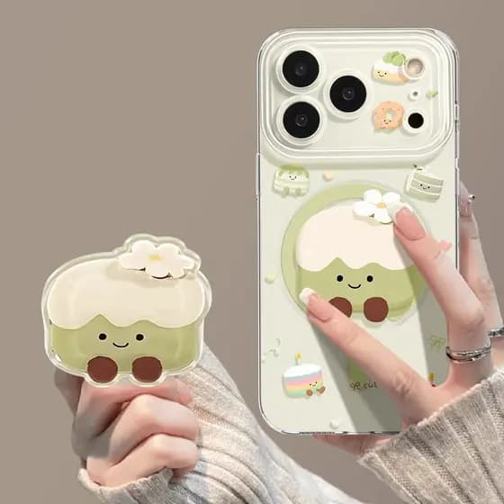 O Clipe Magnético Cake é adequado para capas de celular com suportes embutidos.