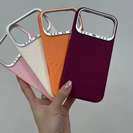 Capa Magnética De Girassol Para Telefone , De Proteção De Silicone Líquido
