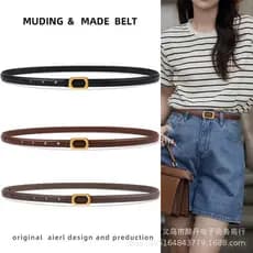 | cinto masculino social | ♦Cinto feminino 2024 novo estilo com Jeans cinto de couro genuíno cinto feminino moda All-Mat