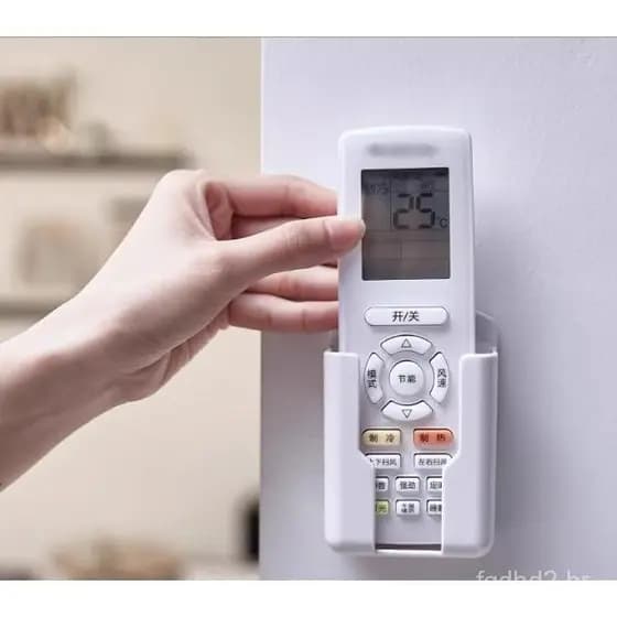 Suporte de parede para controle remoto de ventilador de teto, prateleira adesiva sem furos, adequado para ar condicionad