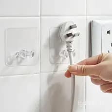 Conjunto de 5 Peças de Ganchos Multifuncionais para Armazenamento na Parede, Autoadesivos, Sem Perfuração, Suporte para