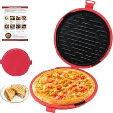 Máquina de sanduíches para micro-ondas de 9,5 polegadas, grill de queijo para micro-ondas, forno de pizza para micro-ond