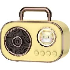 Caixa de Som Bluetooth Sem Fio, Mini Caixa de Som Portátil e Bonita, Grande Volume, 4 Horas de Reprodução, com Microfone