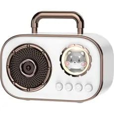 Caixa de Som Bluetooth Sem Fio, Mini Caixa de Som Portátil e Bonita, Grande Volume, 4 Horas de Reprodução, com Microfone
