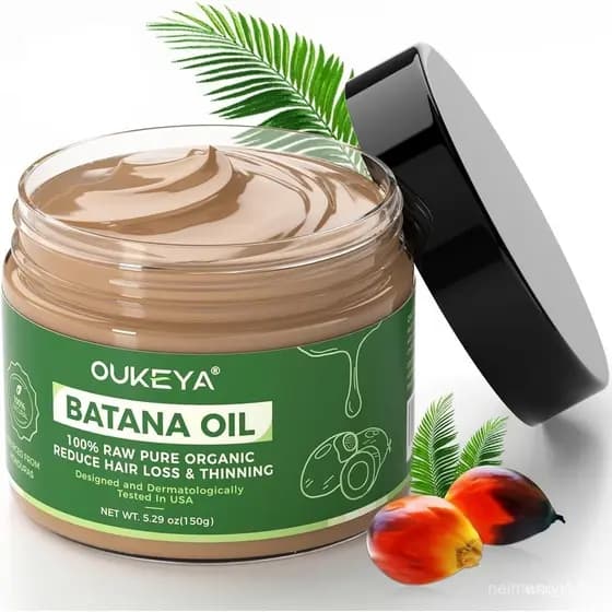 Máscara Capilar de Óleo de Batana Original OUKEYA, promove o crescimento capilar, 100% natural e orgânica, de Honduras,
