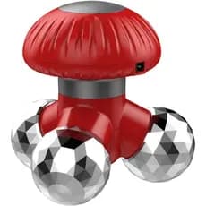 Massageador manual com vibração, rolo vibratório elétrico em forma de cogumelo, massageador muscular, adequado para pés,