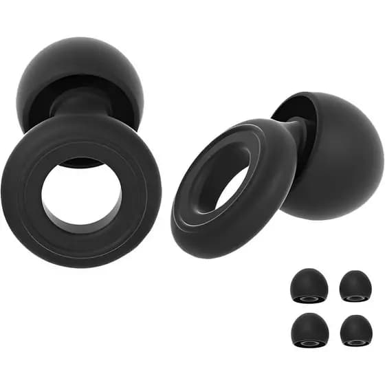 1 Par de Protetores Auriculares Estilo Loop para Dormir, Protetores Auriculares de Silicone Ultra Confortáveis e Redutor