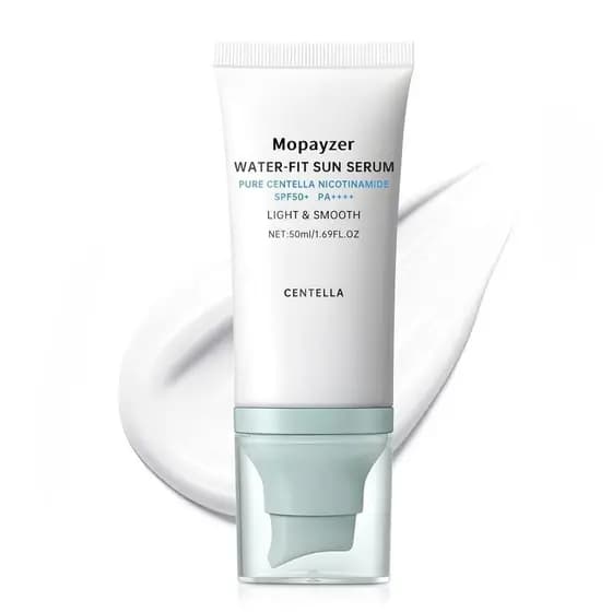 Protetor Solar Centella SPF 50, Protetor Solar Hyalu Cica para o Rosto, Resistente à Água, Forte Proteção UV, Sem Resídu