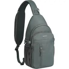 Bolsa Transversal Pequena WATERFLY: Mochila de Peito com Proteção RFID, Bolsa de Ombro para Viagem com Múltiplos Bolsos,