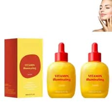 Sérum Facial de Vitamina C com Niacinamida e Arbutina – Ilumina Visivelmente a Pele, Ajuda a Reduzir Manchas Escuras e S
