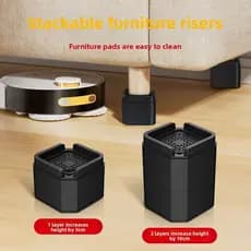 [4 PCS] Almofadas universais para aumentar a altura dos móveis, absorventes de impacto, redutoras de ruído, antiderrapan