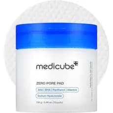 medicube Toner Pads Zero Pore Pad 2.0 |   Almofada Facial de Textura Dupla para Esfoliação e Cuidado dos Poros com 4,5%