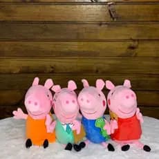 Brinquedo Musical de Pelúcia George da Família Peppa Pig 25cm - Presente para Crianças ZPSI