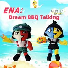 Mais em estoque ENA: Brinquedo de pelúcia Fantasy BBQ Chapter One, um interessante derivado de jogo, brinquedo de pelúci