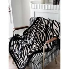 Cobertor de sofá com padrão Zebra de alta qualidade, cobertor decorativo para cochilo de escritório, cobertor de aviação