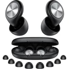 Protetores auriculares para dormir, com função de redução de ruído de -45 decibéis, feitos de silicone macio e reutilizá