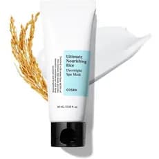 Máscara Noturna Nutritiva de Arroz COSRX Ultimate, 60ml |       Hidratante facial contendo extrato de arroz e niacinamid