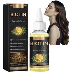 Óleo Essencial para Cuidado Capilar com Biotina 50ml, contém essência natural para cuidado capilar com biotina e óleo de