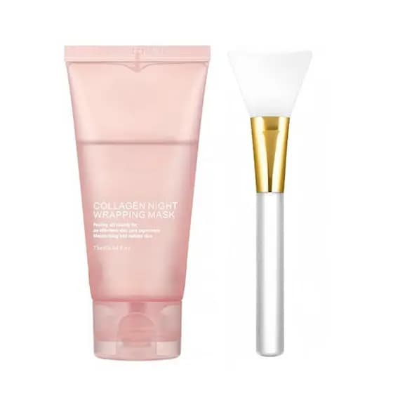 Máscara Facial Noturna Peel Off de Colágeno LOYOTICE, Hidrata e Tonifica, Reduz a Flacidez, Cuidado de Elasticidade e Hi