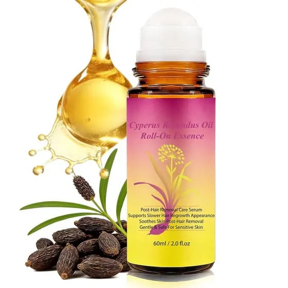 Óleo de Cyperus Rotundus, Óleo de Cyperus Rotundus para Remoção de Pelos, Inibidor para Reduzir o Crescimento de Pelos I