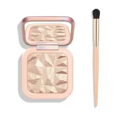 Paleta de Iluminadores Faciais KYDA, Paleta de Iluminadores para uma tez radiante, efeito de maquiagem com brilho natura