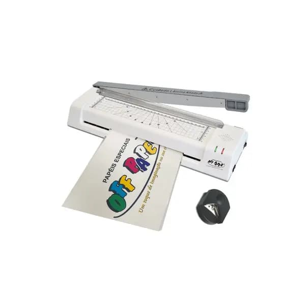 Plastificadora Laminadora A4 e A3, Guilhotina e Arredondador de Borda 3x1 - OFF PAPER