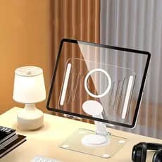 Nova alta transparência acrílico Tablet suporte do computador Notebook Desktop suporte quadro suporte multifuncional Rac
