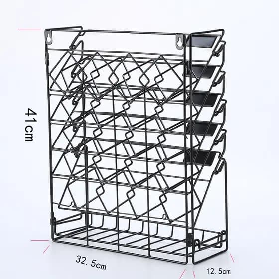 Caixa de arquivo de arranjo de dados de mesa a4 Rack de armazenamento de arquivo dobrável pode pendurar na parede