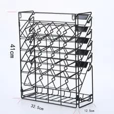 Caixa de arquivo de arranjo de dados de mesa a4 Rack de armazenamento de arquivo dobrável pode pendurar na parede