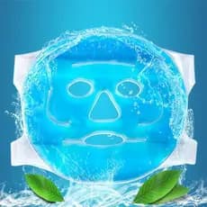 Máscara De Compressa De Gelo Em Gel De PVC , Macia E Adequada Para A Pele , Facial , Cuidados Quentes Frios , Reparo De