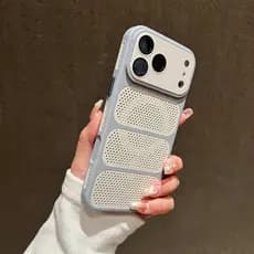 Adequado para capa de telefone iPhone Honeycomb Dissipação de calor Proteção magnética resistente a choques iPhone17/iPh