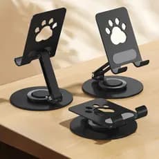 Suporte de telefone de mesa giratório de 360 graus dobrável universal suporte ao vivo suporte para Tablet para celular