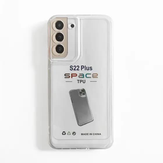 Adequado para Samsung S26 caso de telefone s24ultra transparente S23FE espaço caso S25 capa protetora S22Plus atacado