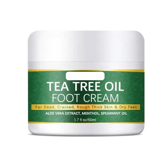 Creme para os Pés Grospe Tea Tree, Creme Reparador para o Pé de Atleta, Tratamento para Remoção de Pele Morta, Esfoliaçã