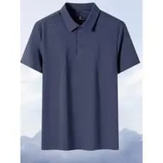 2026 transeunte Explorer lapela camiseta de manga curta masculina camisa POLO natação ao ar livre secagem rápida meia ma